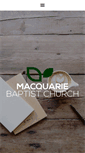 Mobile Screenshot of macquariebaptist.org.au